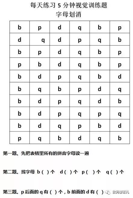 5,每天1张视觉训练题