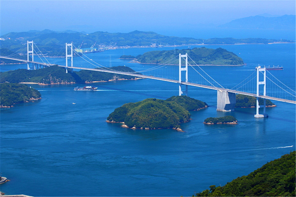 日本爱媛县今治市,有5大景点,还有一座稀有的"海上城"