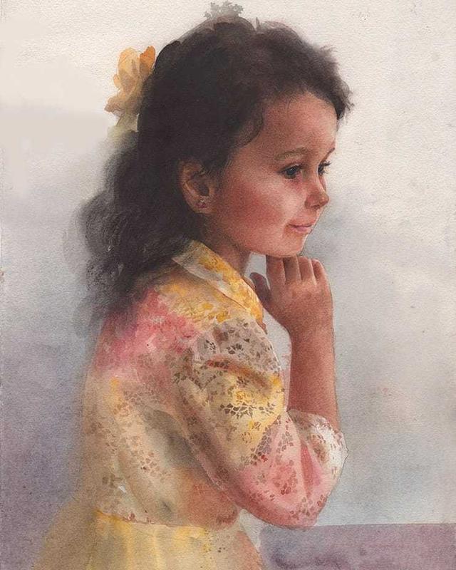 国外水彩画,泼墨,出彩的水彩作品,写实水彩手绘作品值得赏析