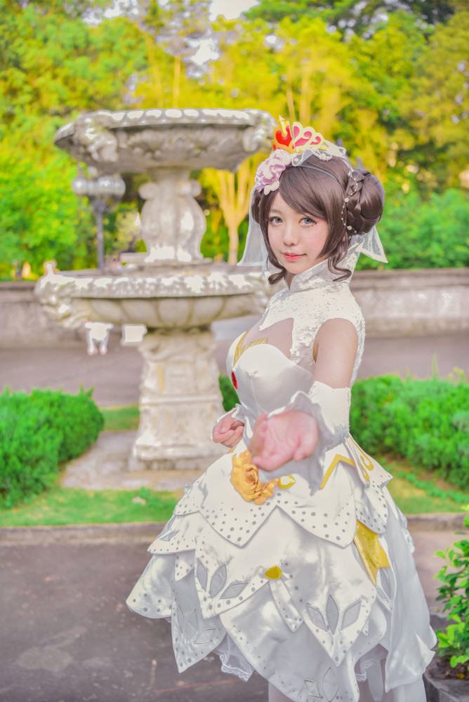 精选cosplay美女图集,《王者荣耀》小乔纯白花嫁