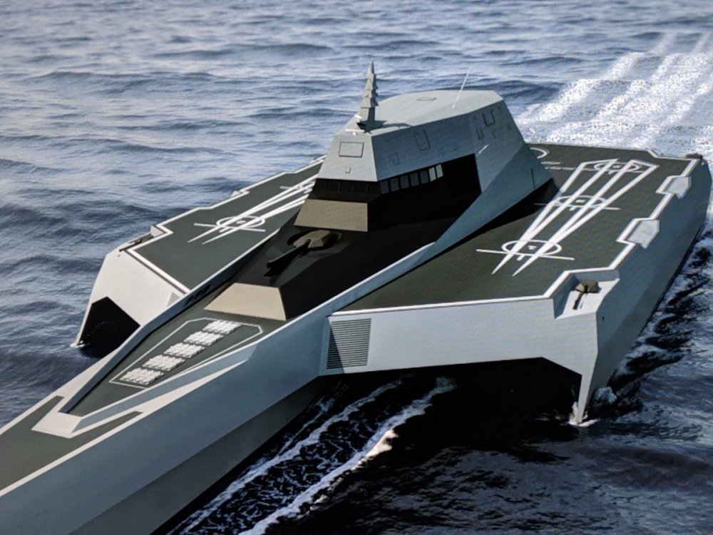 法国未来概念航母太浮夸,三体隐身设计,垂发导弹电磁炮样样俱全