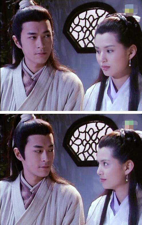 神雕侠侣:杨过和小龙女同框画面,满满的甜蜜感!