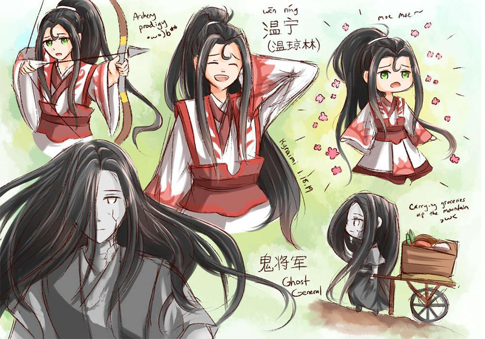 《魔道祖师》又萌又帅的凶尸组,q版宋岚超可爱,呆萌温宁想抱走