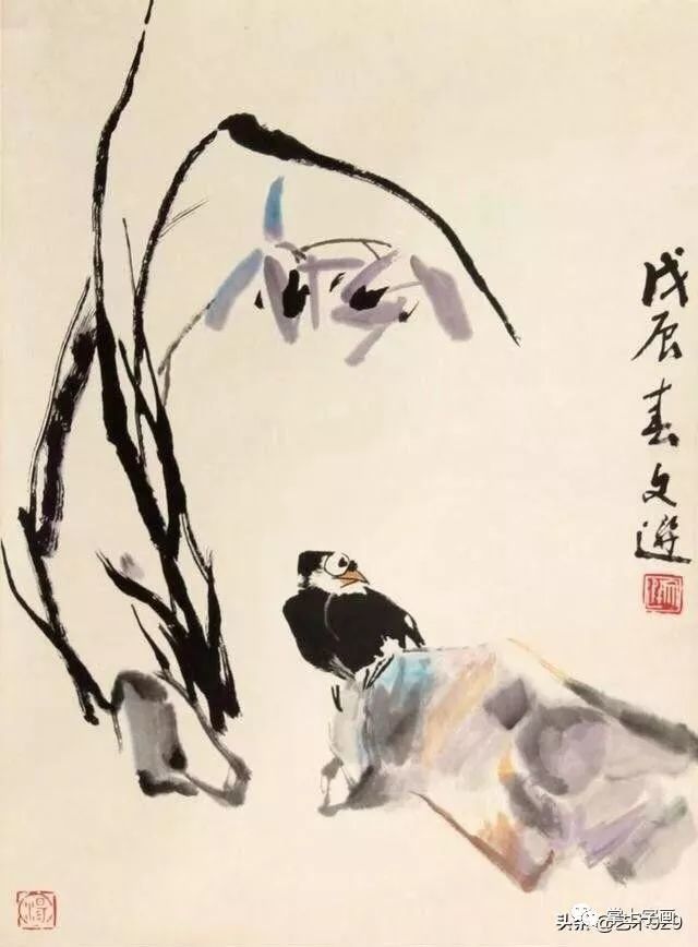 国画大师汤文选写意花鸟画欣赏