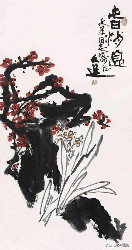 国画大师汤文选写意花鸟画欣赏