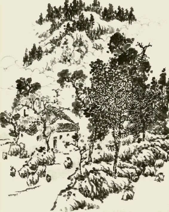 国画训练:山石画法