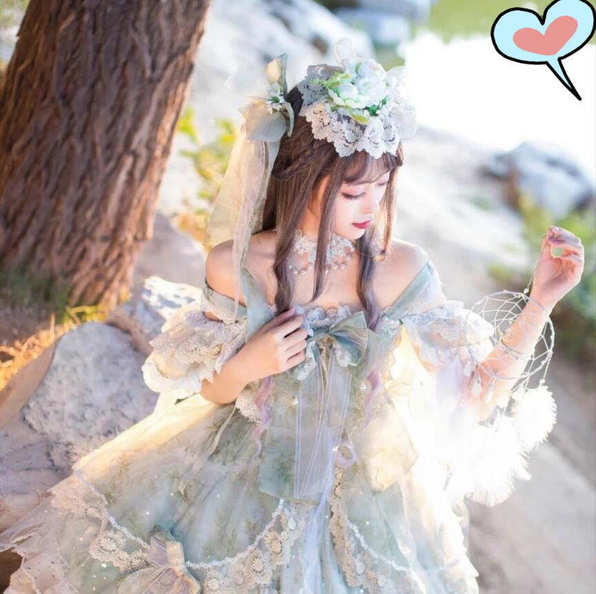 吃土也要买的"花嫁"款洛丽塔,简直是a到爆,lo娘穿上不