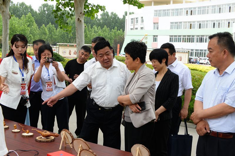 茌平县副县长宋静,县宣传部副部长吴欲晓,茌平县教体局党组书记局长