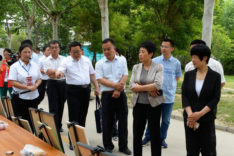 茌平县副县长宋静,县宣传部副部长吴欲晓,茌平县教体局党组书记局长