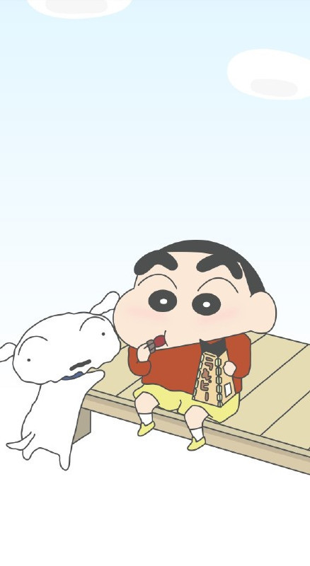 蜡笔小新壁纸:"原来你叫小新啊,这名字真好听."