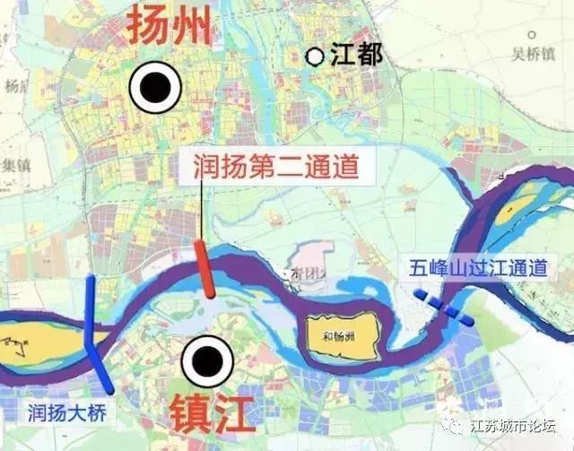 除 润扬大桥,五峰山大桥外, 镇江,扬州之间即将迎来第三条城际通道!