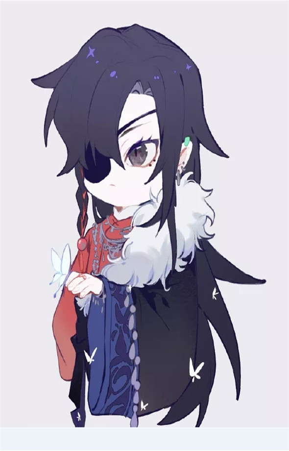 "天官赐福"古风动漫,三郎与哥哥共执红绸,唯美画面