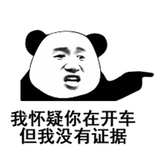 熊猫头表情 | 我怀疑你在开车,但是我没有证据