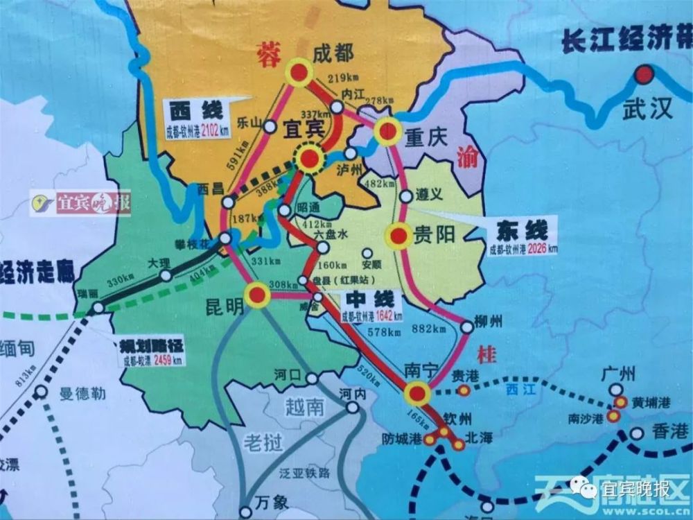 全长512公里,其中隆昌至叙永段,毕节至黄桶段为既有铁路,叙永至毕节段