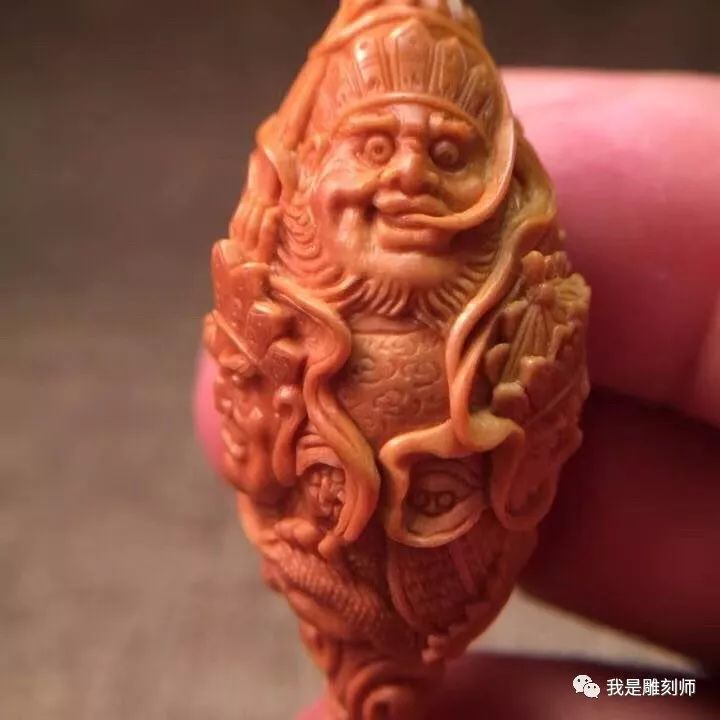 我是雕刻师,橄榄核竹扇雕刻精品欣赏