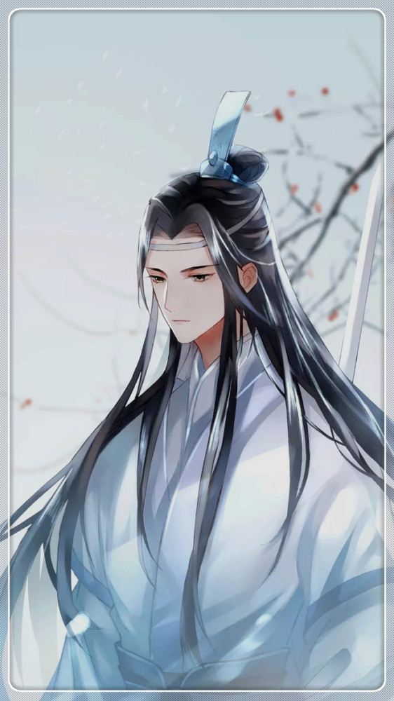 魔道祖师动漫壁纸:图二忘羡cp背靠着背