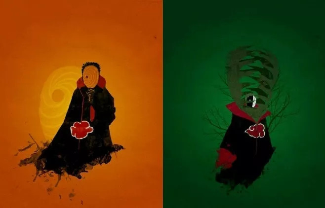火影忍者:晓组织成员特写壁纸无水印