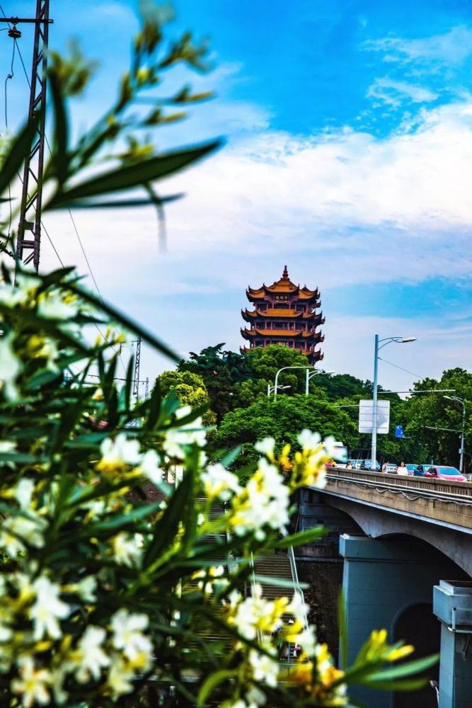 走进武汉,航拍历史文化明楼黄鹤楼