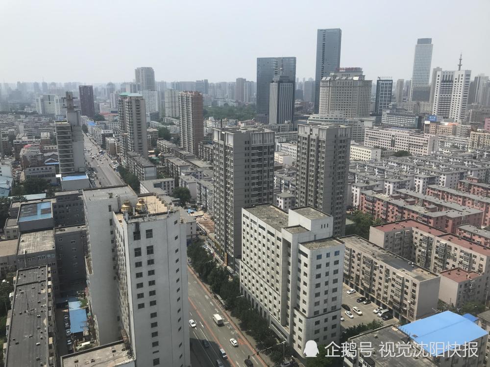 2019年6月2日,辽宁省沈阳市,和平区,航拍十三纬路沿线城市风光 楼房