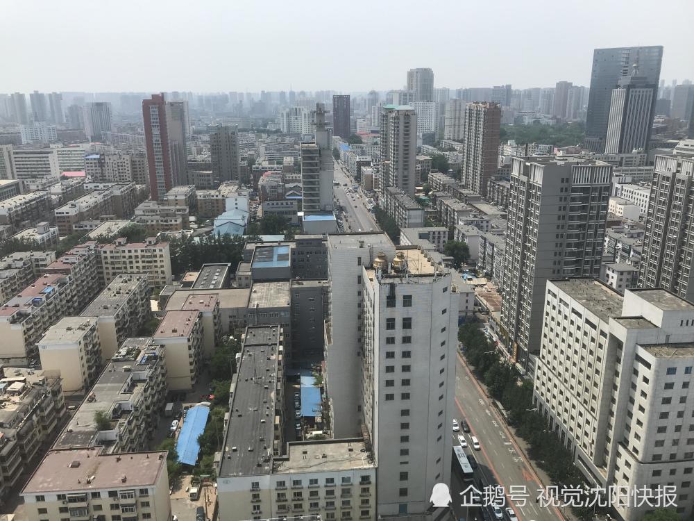 2019年6月2日,辽宁省沈阳市,和平区,航拍十三纬路沿线城市风光 楼房