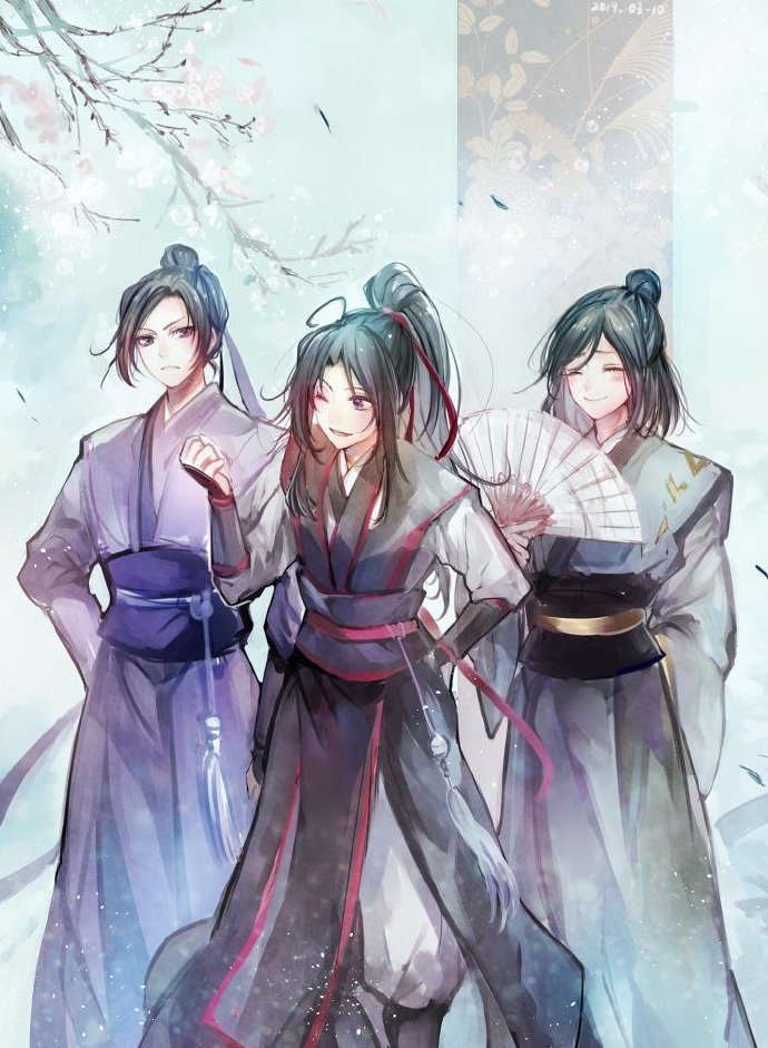 《魔道祖师》壁纸,魏无羡这是在展示他的"苹果臀"吗?