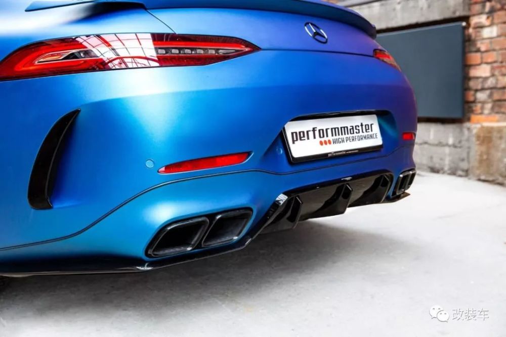 黑武士姿态的梅赛德斯amg gt63s,改到800匹超跑都怕