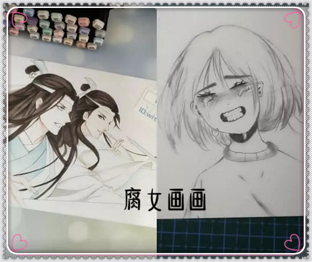 同样是画画,腐男vs腐女,汝等太优秀,性别不同关注点也