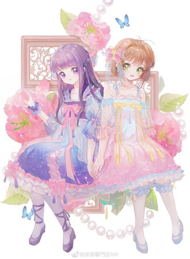 《魔卡少女樱》知世&小樱闺蜜头像 壁纸大全