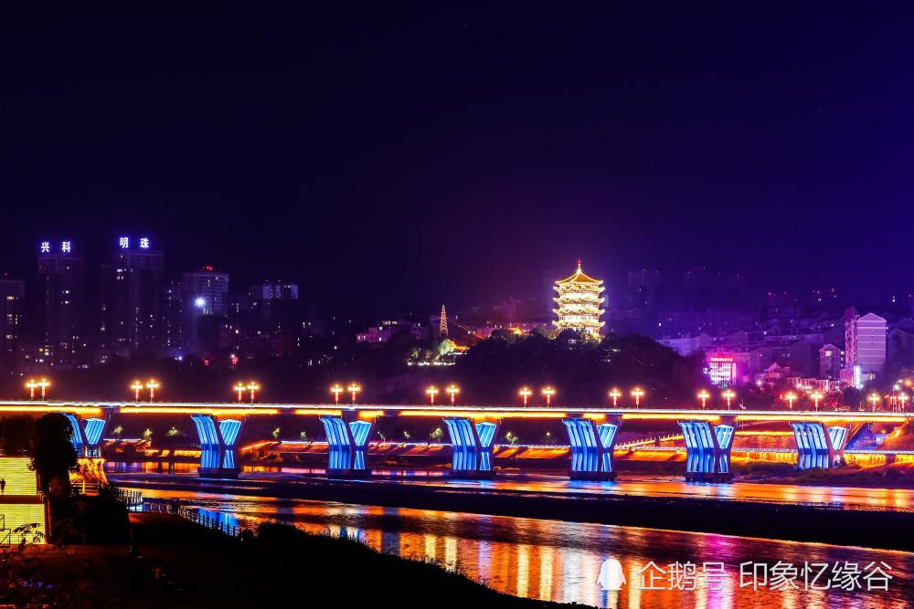 汉江水故乡情,美丽的小城安康,一组汉江的夜景摄影美图分享