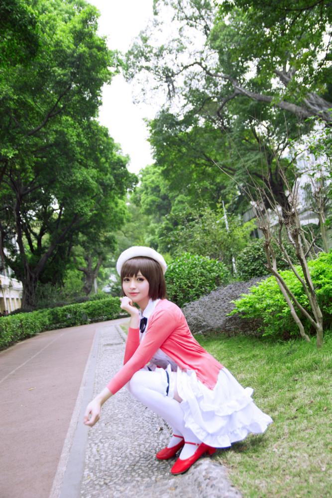 日系少女cos路人女主加藤惠 你微笑的样子真好看