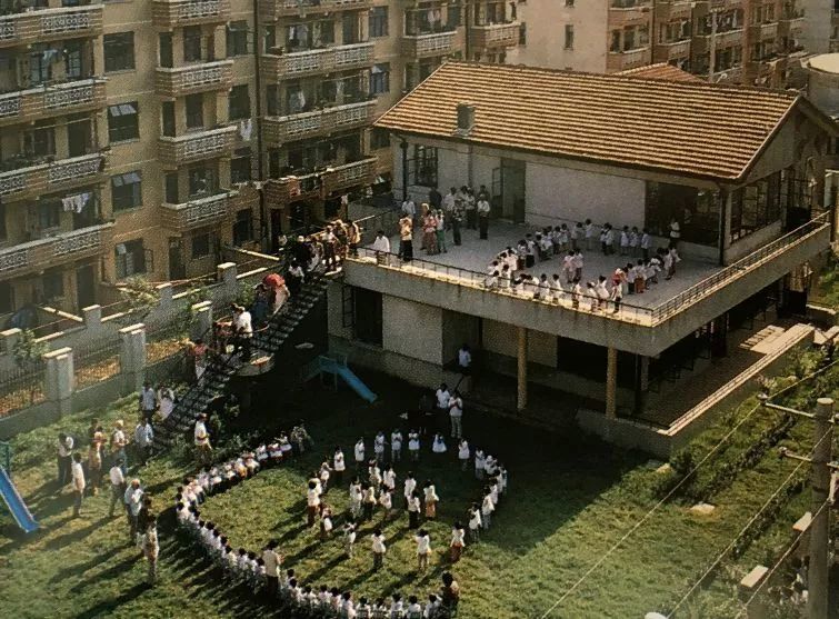 80年代落成不久的无锡清扬新村小学.