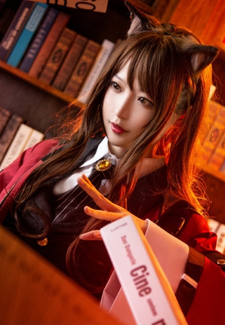 天火少女cosplay,神仙颜值与可爱的猫耳,网友:神级!