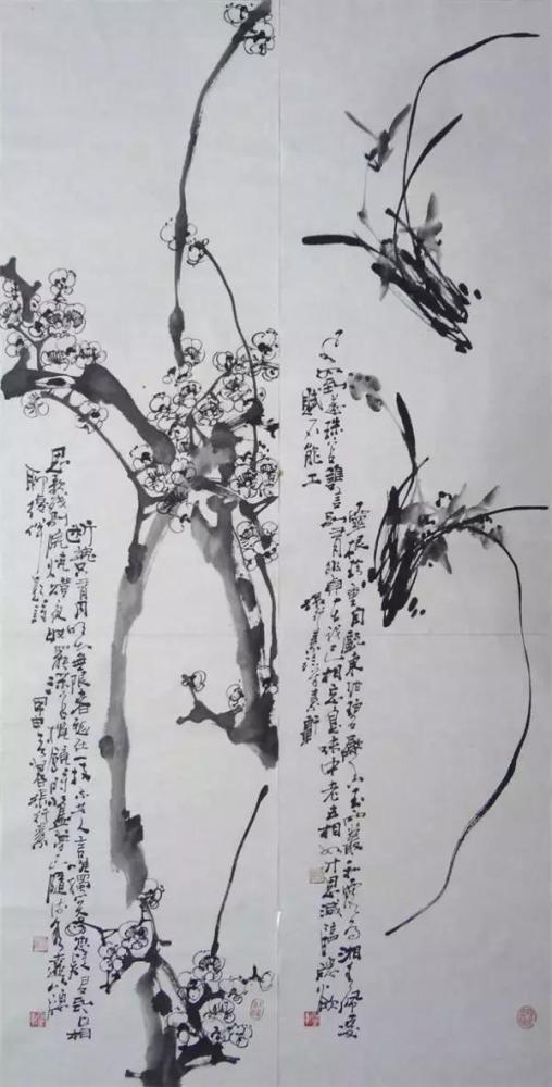 大师张行素的诗书画