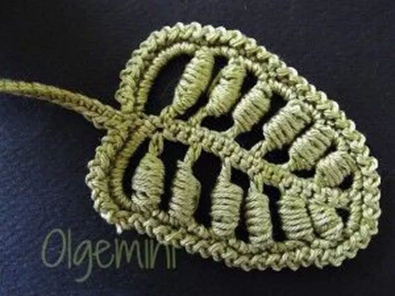 编织知识:爱尔兰拼花中的常客卷针芭蕉扇的钩织方法