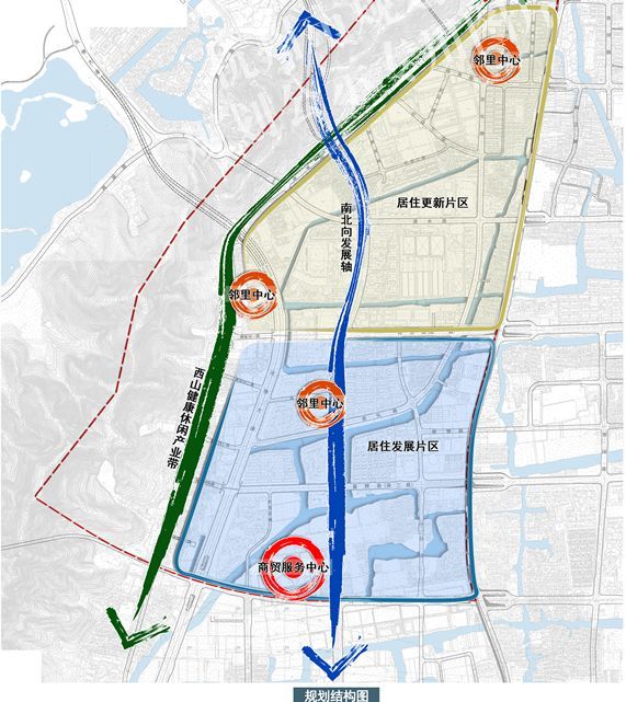 规划总图 功能定位:是萧山南部以居住功能为主导,同时兼有文化教育