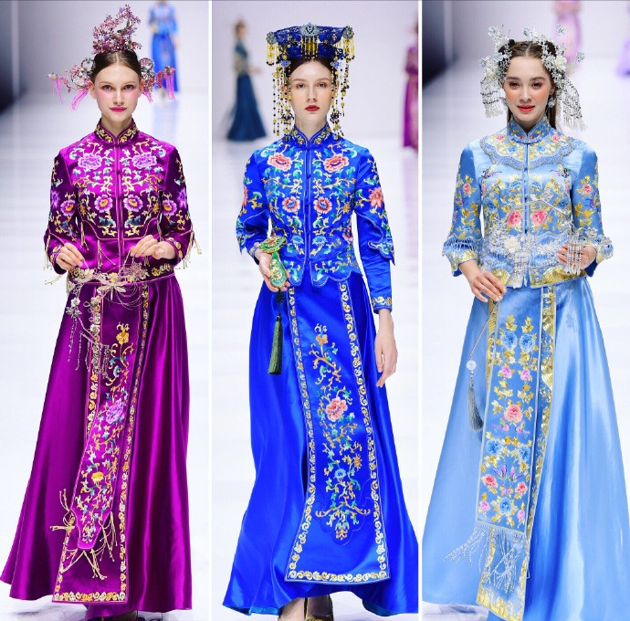 中国风"嫁衣高定":罗翠软纱,凤冠霞帔,你被惊艳到了吗
