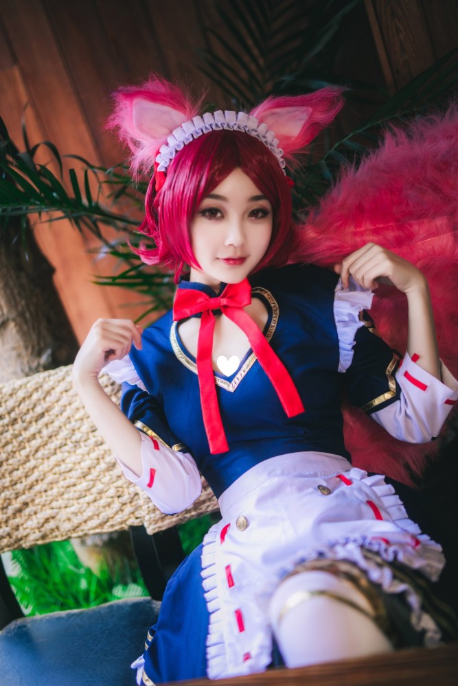 王者荣耀cosplay:妲己——女仆咖啡,网友:是我的梦想!