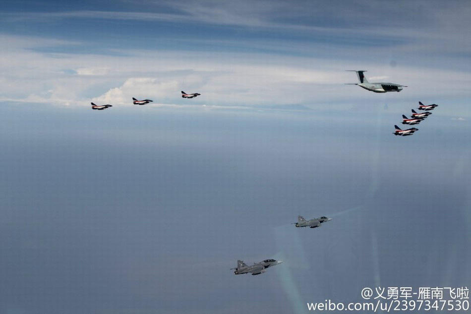 中泰空军首次联演 歼11大战鹰狮_腾讯军事