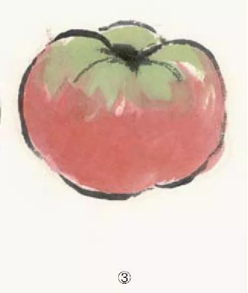 国画技法讲堂:名家教你画蔬果:芹菜,番茄画法