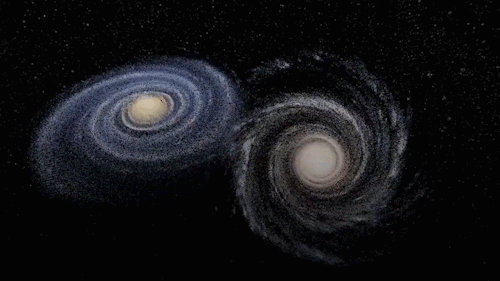 科普一下,银河系和仙女星系发生碰撞以后,世界会怎样?