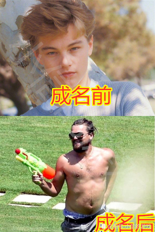 男神成名前vs后,小李子放飞自我,比伯纹身自拍,仅他还