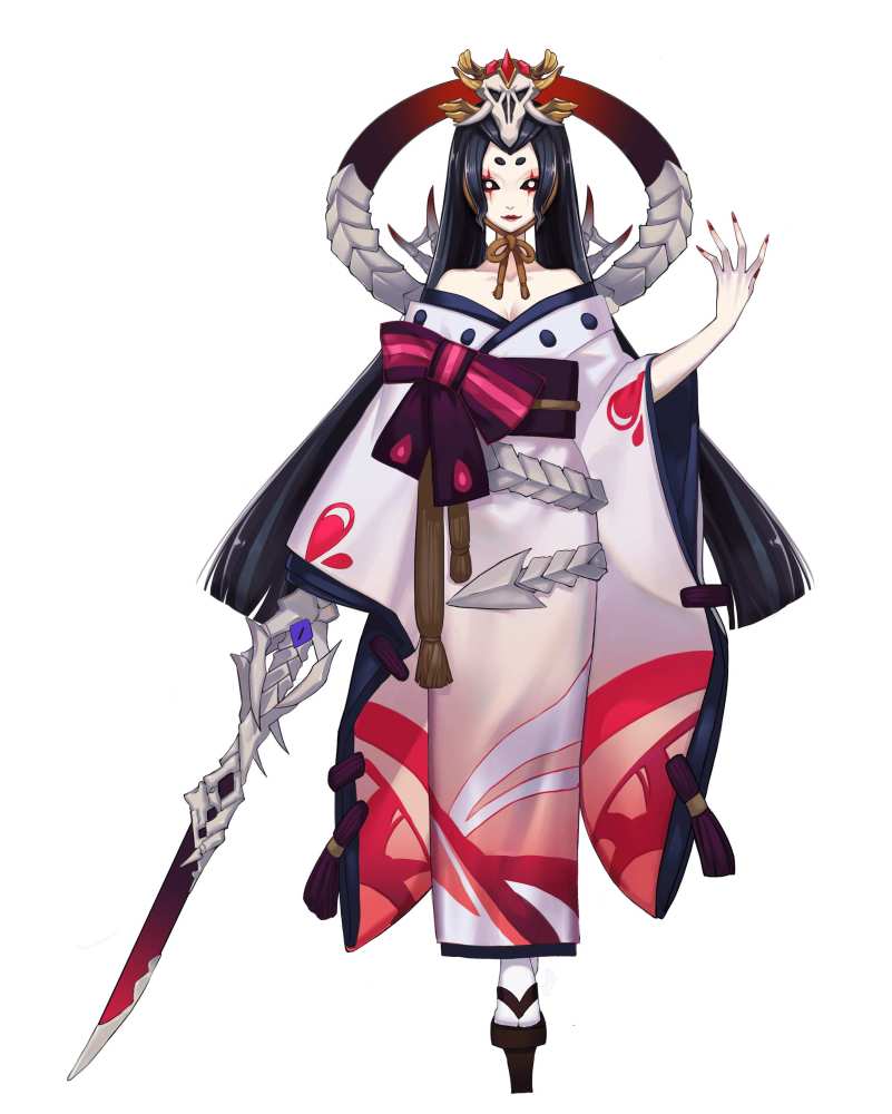 阴阳师:骨女暗黑风皮肤形象曝光!新发型遮眼刘海惹争议!