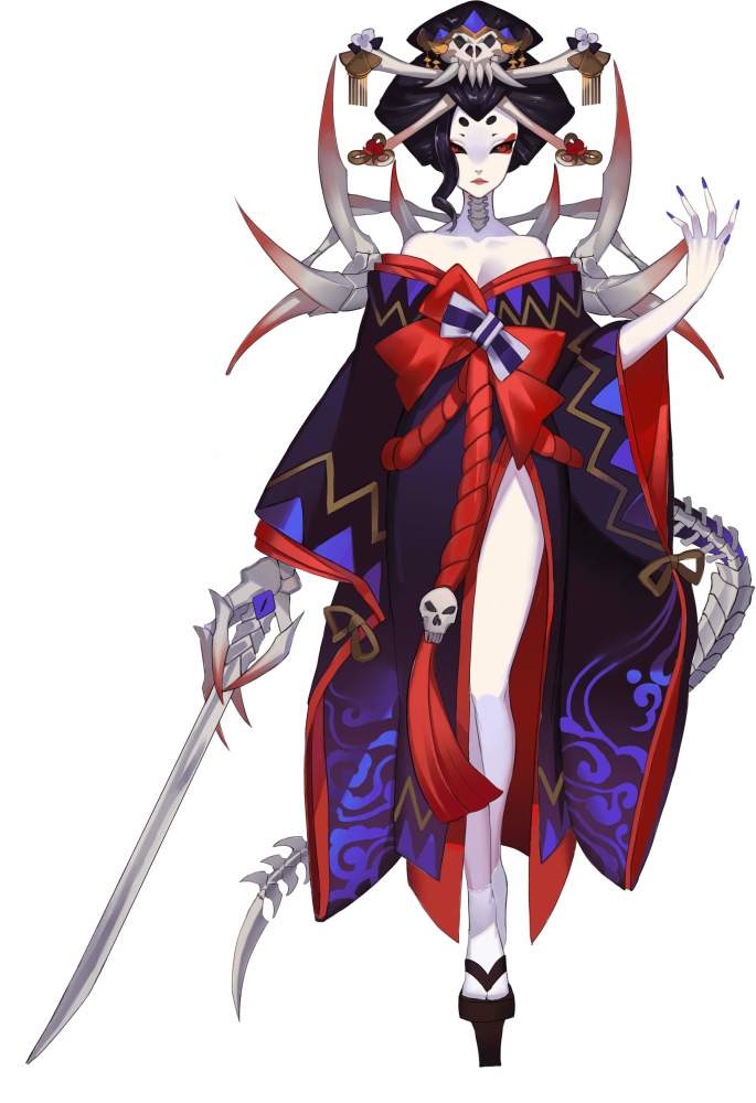 阴阳师:骨女暗黑风皮肤形象曝光!新发型遮眼刘海惹争议!