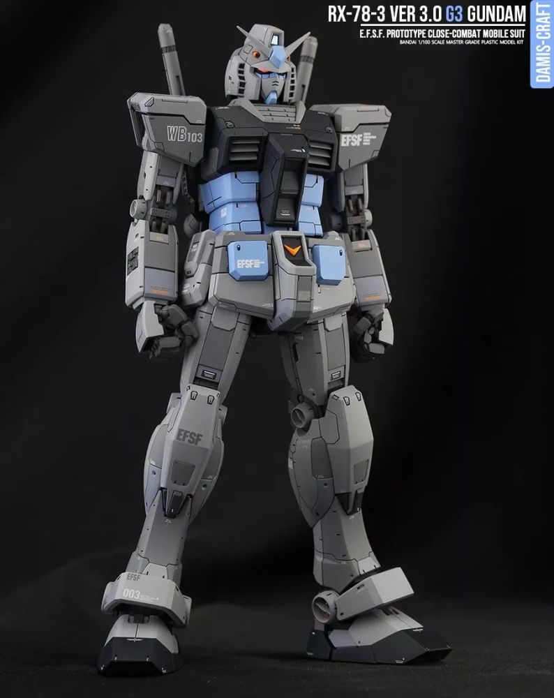 mg rx-78-3 g3高达就应该拥有这么精致的外观