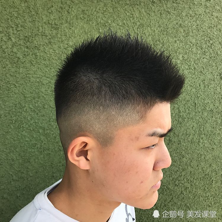 三面都推光的发型,这个夏季很流行
