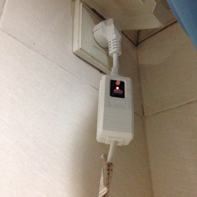 热水器漏电保护装置(图源:微博@隐身中你看不见)