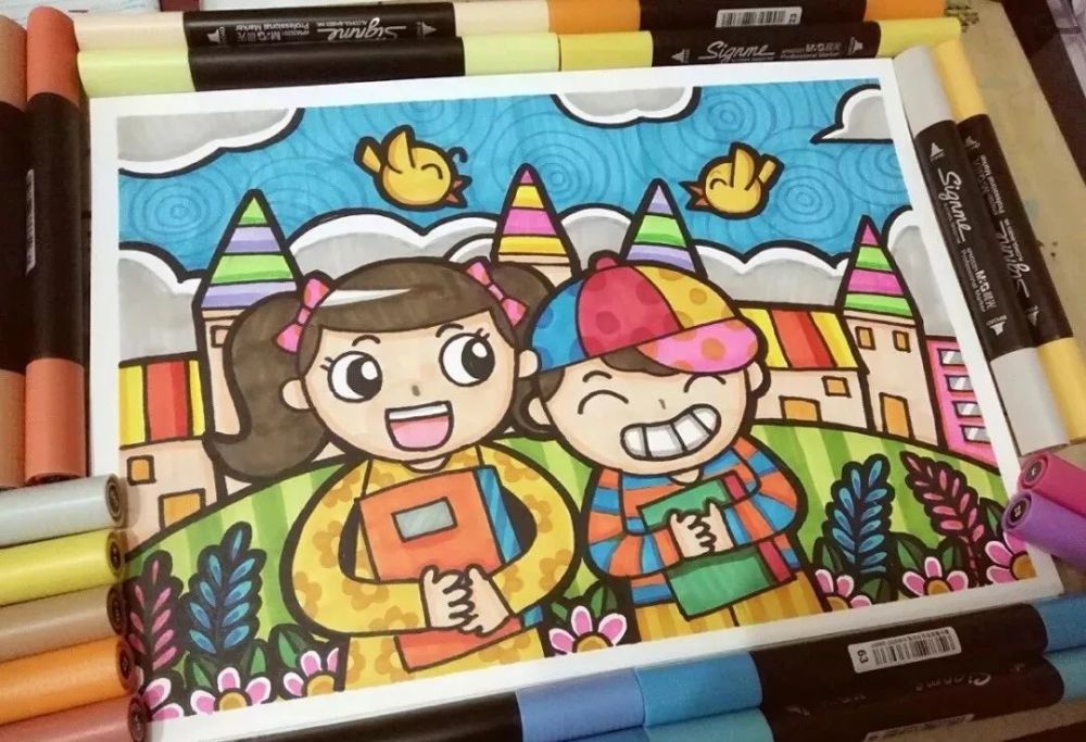 丹尼索简笔画素材100张