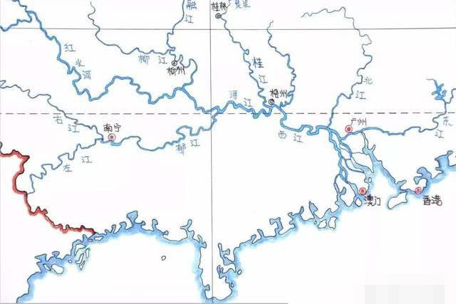 珠江,长江,黄河,珠江流域