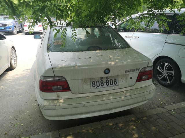 车牌比车还牛 街边偶遇第四代宝马5系天使眼实车
