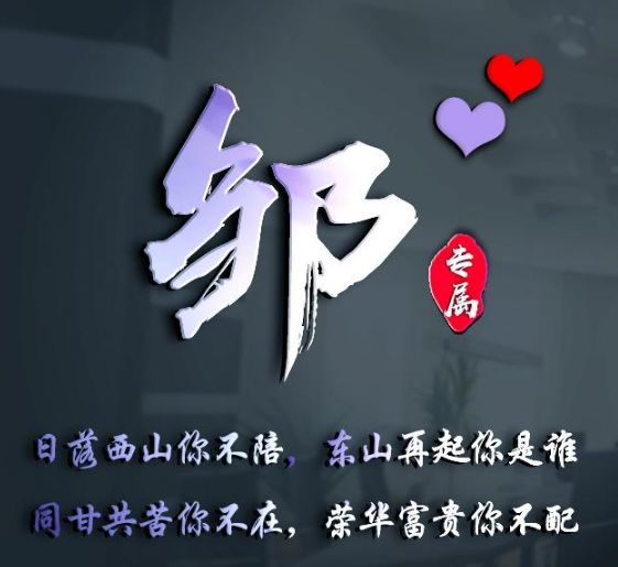 41个姓氏头像,气质黑微信头像,给你换个3d立体,个性头像壁纸